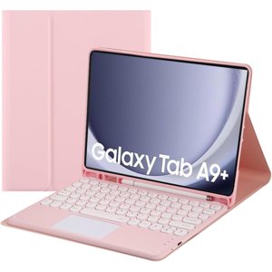 Touch Keyboard Case for Samsung Galaxy Tab A9 Plus 11'' 2023 (SM-X210/X216/X218), with Pencil Holder - Magnetically Detachable Touch Bluetooth Keyboard