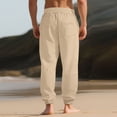 thumbnail image 4 of Plebaso Men's Sweatpants Elastic Bottom with Pockets Casual Drawstring Mens Textured Joggers Activewear, 4 of 7