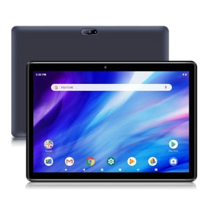 PRITOM Touch10 tablette 10 de pouce - Comprimé Android 13, 64GB, 512GB Expandable, Quad-Core, HD IPS Écran, caméra double, WiFi, Bluetooth, comprimés avec 6000mAh Batterie noire