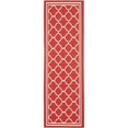 thumbnail image 1 of Safavieh Courtyard Tapis Rouge Intérieur Extérieur - Coureur 2 Pieds3 Pouces x 8 Pieds, 1 of 4