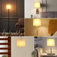 thumbnail image 4 of Shisuyan Fabric Lamp Shade Rectangle Lamp Shade Table Lamp Hanging Lamp Shade Accessory, 4 of 8