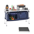 thumbnail image 1 of VEVOR Table de Cuisine de Camping Pliable Portable Station de Cuisson 3 Hauteurs Réglables Aluminium, 1 of 9