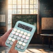 Uscallm Standard Calculator 12-Digit LCD Display Desktop Office Calculator, Portable Pocket Size Calculator for Study Study, Home Finance, Basic Math Homework