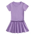 thumbnail image 1 of Liquidation d'Économies d'Été! WRKEKC Robe d'Été pour Fille, Robe Décontractée pour Fille, Robe Plissée à Manches Courtes et Col Rond d'Été Unie pour Fille 2 Ans, 1 of 2