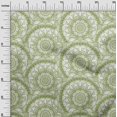 thumbnail image 3 of oneOone Velvet Light Green Fabric Asian Block Mandala Craft Projects Decor Fabric Printed By The Yard 58 Inch Wide, 3 of 4