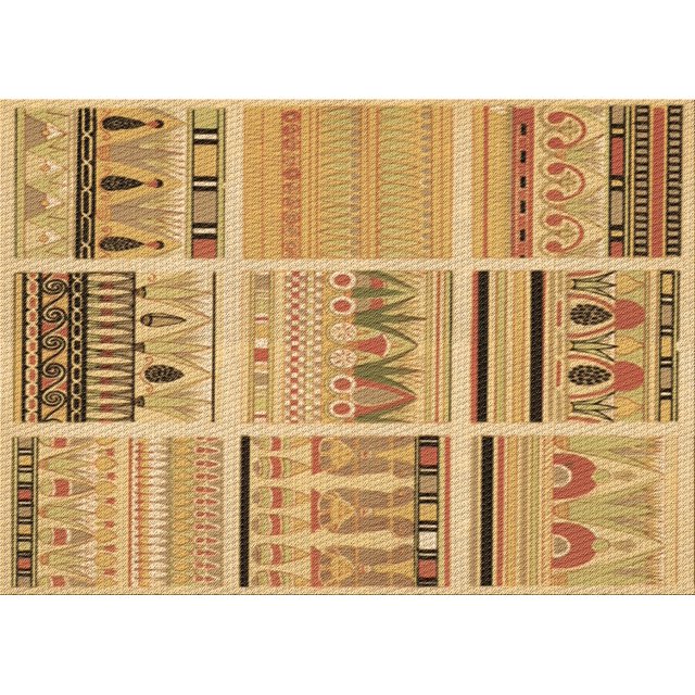 Ahgly Company Tapis d'Intérieur Rectangulaire Transitionnel Orange Lavable à la Machine, 6 Pieds x 9 Pieds
