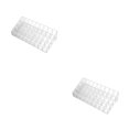 thumbnail image 1 of relayinert Compact Cosmetic Organizer Box For Efficient Space Utilization White Multiple 36 grids 2Set, 1 of 6