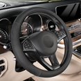 thumbnail image 2 of SEG Direct Black Microfiber Leather Auto Car Steering Wheel Cover Universal 15 inch, 2 of 10