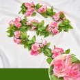 thumbnail image 3 of Artificial Rose Garland Hanging Simple Faux Rose Vine Floral Garland Decoration, 3 of 10