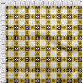 thumbnail image 3 of oneOone Tissu Polyester Lycra à Carreaux Ikat Imprimé Tissu BTY 56 Pouces de Large, 3 of 4