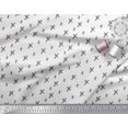 thumbnail image 3 of Soimoi White polyester Crepe Fabric Cross & Geometric Print Sewing Fabric Yard 52 Inch Wide, 3 of 3