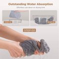 thumbnail image 4 of 2 Pack Waffle Long Hair Bandana Wrap Terry Cloth Quick Absorb Dry For Women Wet Hair, 4 of 5