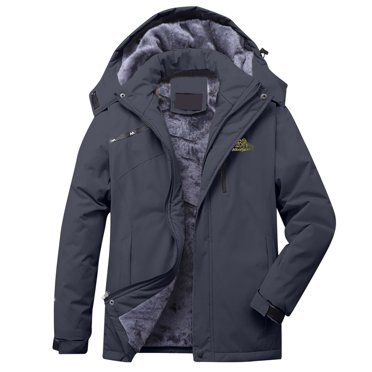 Manteaux pour Femmes en Liquidation Hiver Manteau Tendance Imperméable Manteaux de Neige Planche à Neige Doublure en Molleton Manteau Peluche Épaissi Chaud Parka Manteau d'Extérieur avec Capuche Gris 5TG Neuf