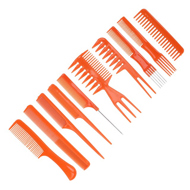 10pcs Hair Styling Barber Combs Kit Hair Styling Comb Set Anti Static Professional Hairdressing Stylists Combs Pack For Women Men
