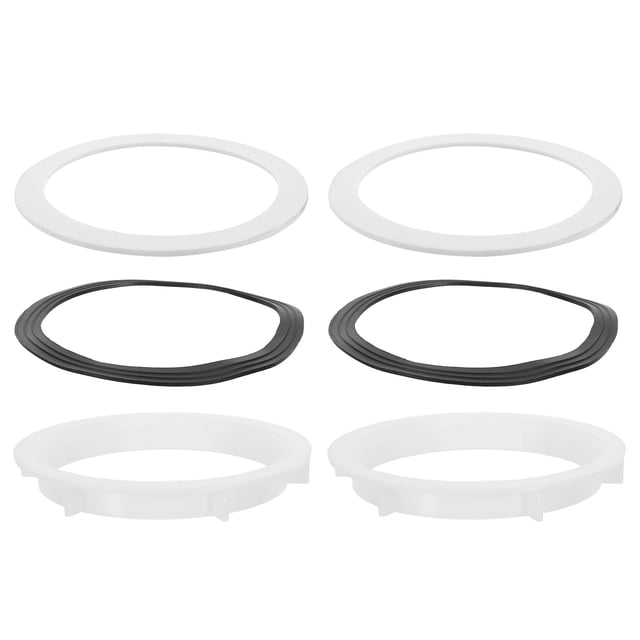 SKISUNO Kitchen Sink Seal Gasket Accessory With 6Pcs Plastic Rubber EVA Washers For Leak Prevention