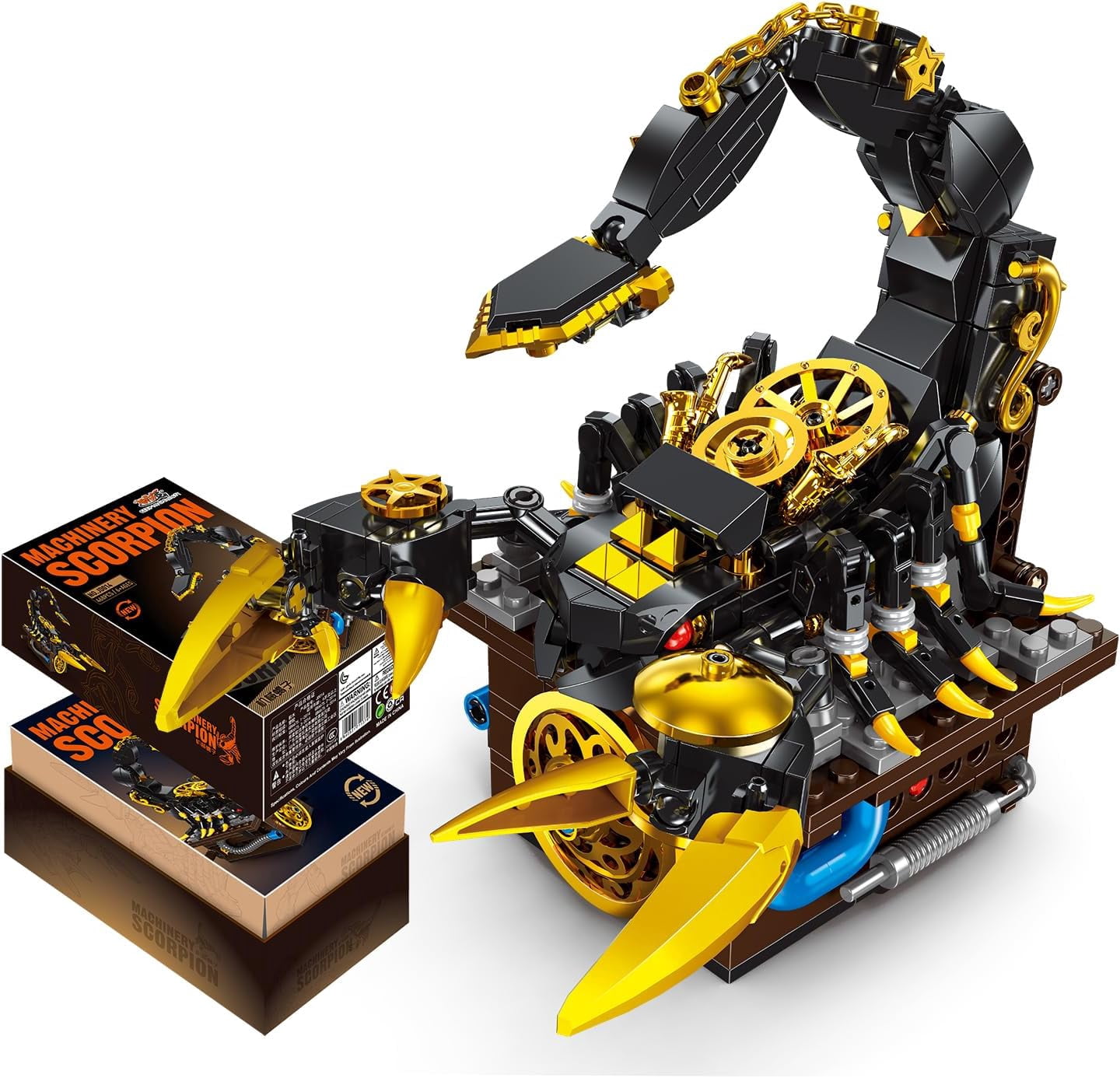 Insects Collection Building Blocks Toys for Kids,Animals Insect Reptiles Blocks Set,Mechanical Scorpion Building Set Fun Gift for 6 8 10 12+ Boys Girls and Nature Lovers(468PCS)