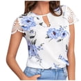 thumbnail image 1 of Birdeem Womens Summer Printed Short-Sleeved Round-Neck Shirt Casual Loose Leopard Print, 1 of 6