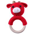 thumbnail image 1 of Cartoon Knitting, Hand Crochet Weaving, Ringing Bell, Wooden Ring, the Bell Inside Can Make A Sound J, 1 of 3