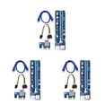 thumbnail image 3 of Decodeary 100PCS VER008C Riser Card USB3.0 PCI PCIE PCI-E 1X To 16X Extender 60CM 008C Riser Adapter With LED For GPU Miner Mining 3Set, 3 of 6