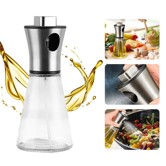 Clearance,olkpmnmk Kitchen Utensils,Oil 200ml Roasting Spray Versatile Baking For Cooking Bottle Oil Sprayer For Cooking Grilling GlKitchen,Dining & Bar,Black