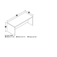 thumbnail image 2 of Bestar Pro-Linea Executive Desk, 2 of 2