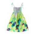 thumbnail image 1 of Ketyyh-chn99 Robe pour Bébé Fille Cadeau à Manches Longues Robe Courte en Tulle Sans Manches pour Nourrisson Robe de Demoiselle d'Honneur pour Fête d'Anniversaire Princesse Vert, 5 Ans, 1 of 4