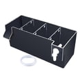 thumbnail image 4 of Yinanstore Aquarium Fish Tank Filter Accessory Transparent Waterfall Turtle Tank Water Purifier Aquarium Filter Box for Small Fish Tanks Black 24x10.5x10cm, 4 of 8