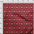 thumbnail image 2 of oneOone Polyester Lycra Fabric Diamond & Swirl Ikat Print Fabric By The Yard 56 Inch Wide, 2 of 4