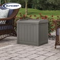 thumbnail image 4 of Suncast Coffre de Terrasse Extérieur de 22 Gal pour Petit Patio avec Siège de Rangement, Pierre (Lot de 4), 4 of 12