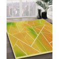 thumbnail image 3 of Ahgly Company Machine Washable Indoor Rectangle Transitional Banana Yellow Area Rugs, 5' x 8', 3 of 7