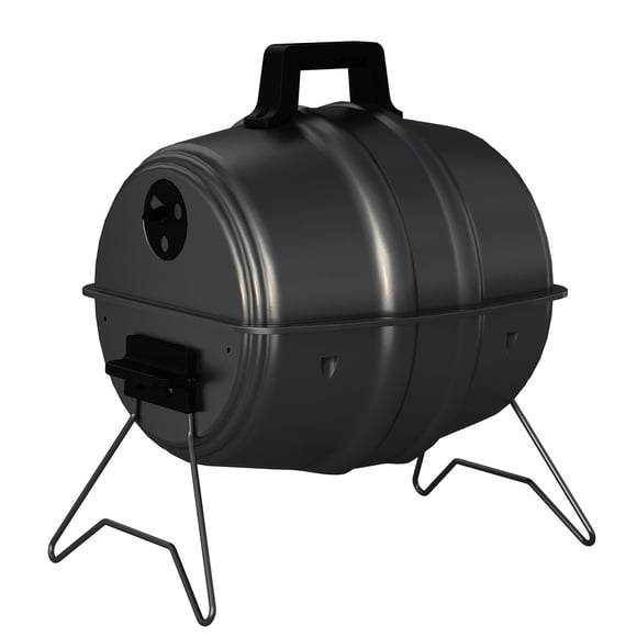 Americana Grills Keg A Que Barbecue au Charbon Portable, 186 Pouces Carrés, Noir