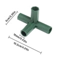 thumbnail image 2 of Connectors for Greenhouse 3 Way 4 Way and 5 Way Joints with Sturdy Support Poles & Gardening Accessory Kit 5PC Set, 2 of 3