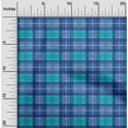 thumbnail image 1 of oneOone Viscose Jersey Fabric Madras Check Print Fabric BTY 60 Inch Wide, 1 of 4