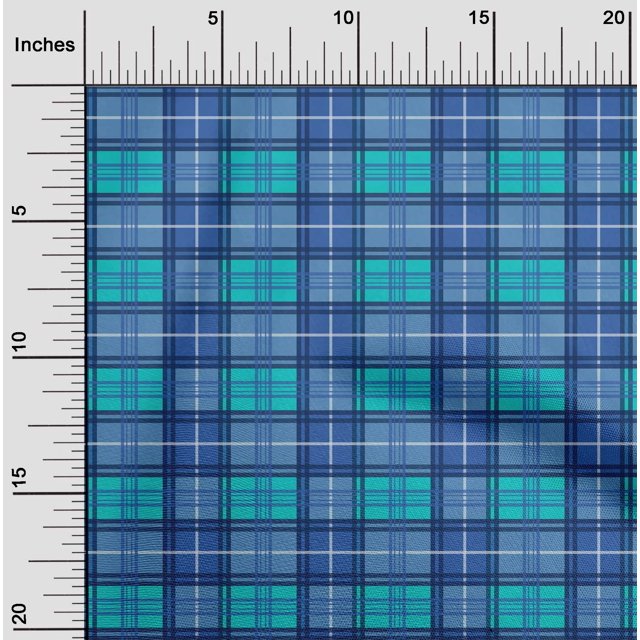 oneOone Viscose Jersey Fabric Madras Check Print Fabric BTY 60 Inch Wide