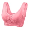 thumbnail image 1 of Kcodviy Women's Front Side Buckle Women Bras Plus Size Front Closure Lace Edge without Steel Compression Sports Bras for Women Ring Movement Seamless Gathering Small Bras Adjustment Yoga Sleep Large, 1 of 4