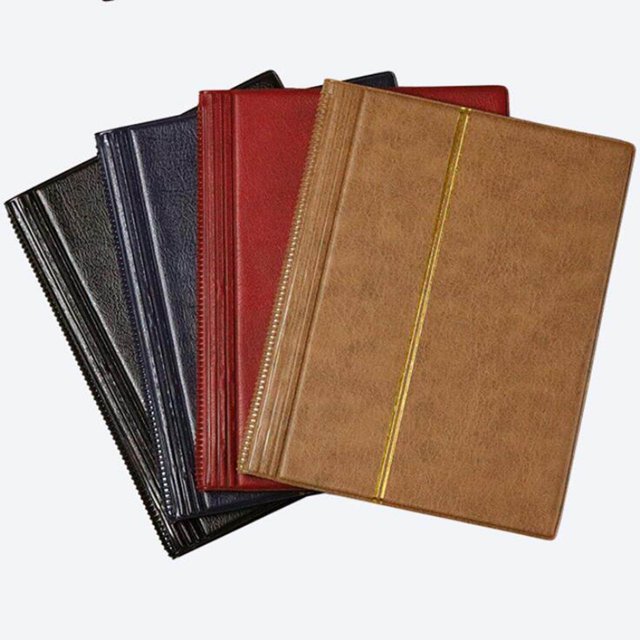 Album de Timbres 10 Feuilles (20 Pages) Fournitures Présentoir Livre Collection Album Support Amis Collectionneur Bleu