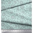 thumbnail image 2 of Soimoi Cotton Duck Fabric Flower Artistic Print Fabric by the Yard 42 Inch Wide, 2 of 3