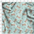 thumbnail image 4 of Soimoi Green Velvet Fabric Tendril & Abstract Fabric Prints By Yard 58 Inch Wide, 4 of 5