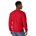 thumbnail image 2 of Hanes Chandail Molletonné à Col Rond EcoSmart pour Hommes, m, Rouge Foncé, 2 of 7