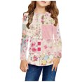 thumbnail image 2 of QIPOPIQ Chandail à Col Rond pour Filles, Molleton Doux de Poids Moyen à Enfiler pour Filles Taille 3-14 Ans Vêtements pour Enfants Liquidation, 2 of 6