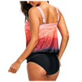 thumbnail image 3 of Women Tankini Swimsuit Tummy Control Top With Shorts Two Piece Bathing Suit, 3 of 6