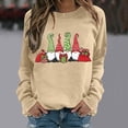 thumbnail image 1 of Chandails d'Automne et d'Hiver Grande Taille pour Femmes, Mode d'Halloween, Imprimé, Décontracté, Confortable, Chandail à Capuchon Amusant, Beige, M, 1 of 6