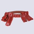 thumbnail image 4 of Garden Tool Belt Hammer Loop Multi Pockets Heavy Duty Tool Belt Red-brown, 4 of 8