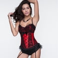 thumbnail image 4 of Corsets de Taille et Bustier Dentelle Florale Lingerie Steampunk Bustier, 4 of 7
