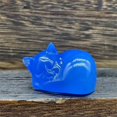 thumbnail image 2 of Natural Quartz Crystal Sleeping Cat Decoration Crystal Cat Sleeping Statue 2 Inch Opal Cat Crystal Statue Statue For Home Meditation, 2 of 9