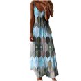thumbnail image 1 of Fridja Robe d'Été Décontractée pour Femme à Dégradé, Col en V, Sans Manches, Grande Taille, à Bretelles Spaghetti, 1 of 5