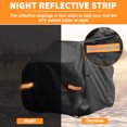 thumbnail image 2 of Unique Bargains Housse de VTT pour Polaris Sportsman 850/XP 1000/X MR Imperméable 4 Roues Housse de Quad Extérieur Soleil Pluie Rangement Protection 210D-PU 224x127x131cm Noir, 2 of 5