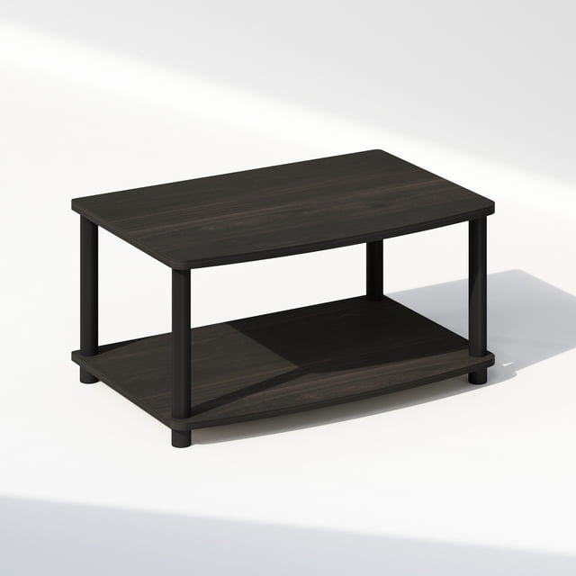Furinno Turn-N-Tube 2-Tier Multipurpose Printer Stand Display & Storage Shelf, Espresso/Black