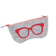 thumbnail image 1 of Sac Boîte pour Lunettes Motif Feutre Fermeture Éclair Sac Fermeture Éclair Fermeture à Glissière pour Lunettes Feutre Pochette pour Lunettes Légère Portable Organisateur Protecteur pour Lunettes, 1 of 7