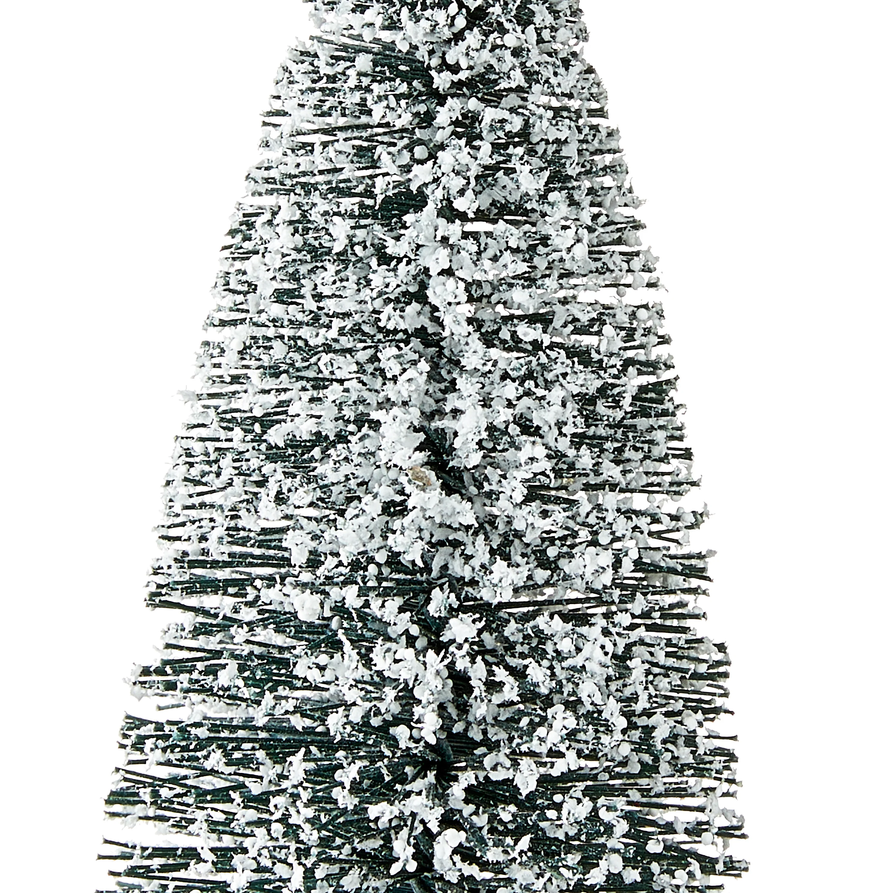 Christmas Indoor Decorative Plastic Village Pine Tree, Snow Cover, 6 Inch Height, by Holiday Time